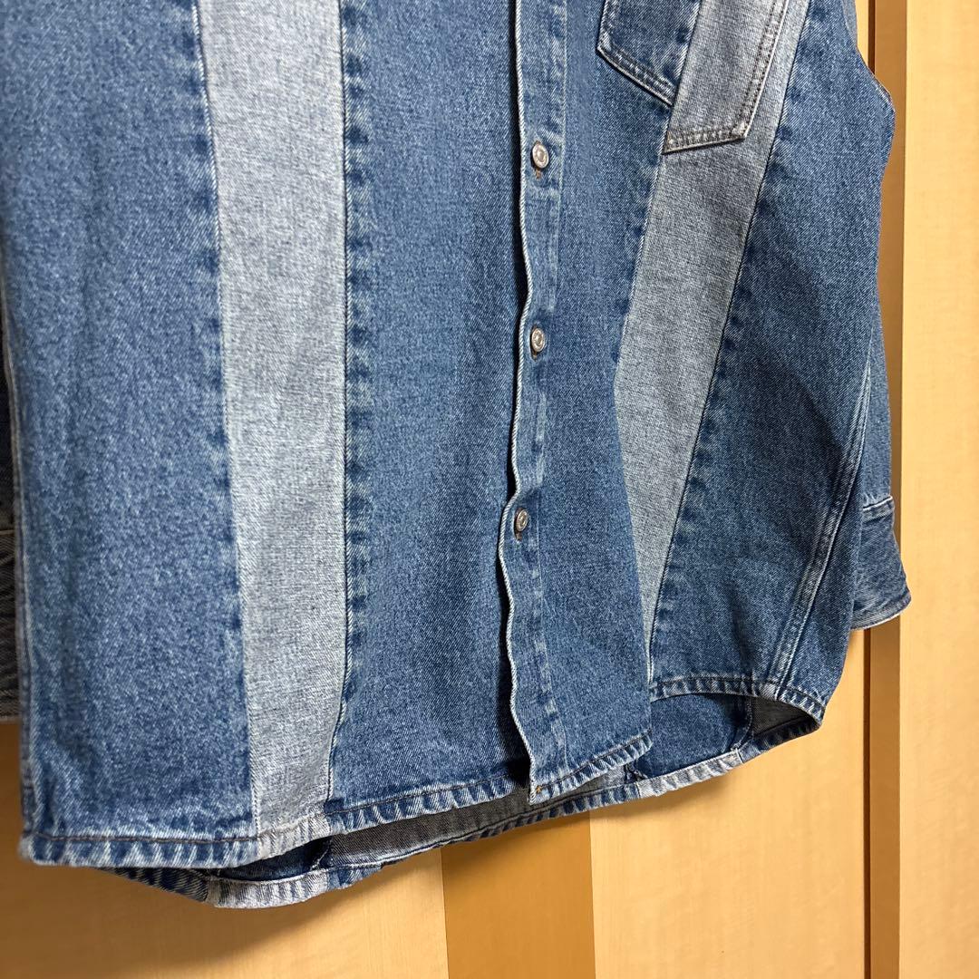 MM6 メゾンマルジェラ 24AW デニムシャツジャケット44 インディゴ