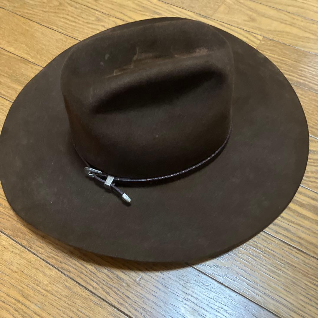 年末年始売り尽くしセール 本革スエード クラシックカウボーイハット　ブラシ付き
