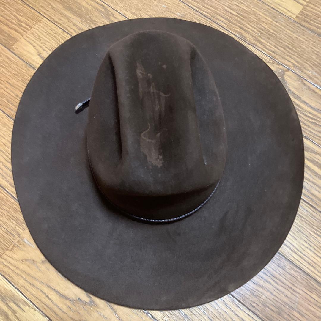 年末年始売り尽くしセール 本革スエード クラシックカウボーイハット　ブラシ付き