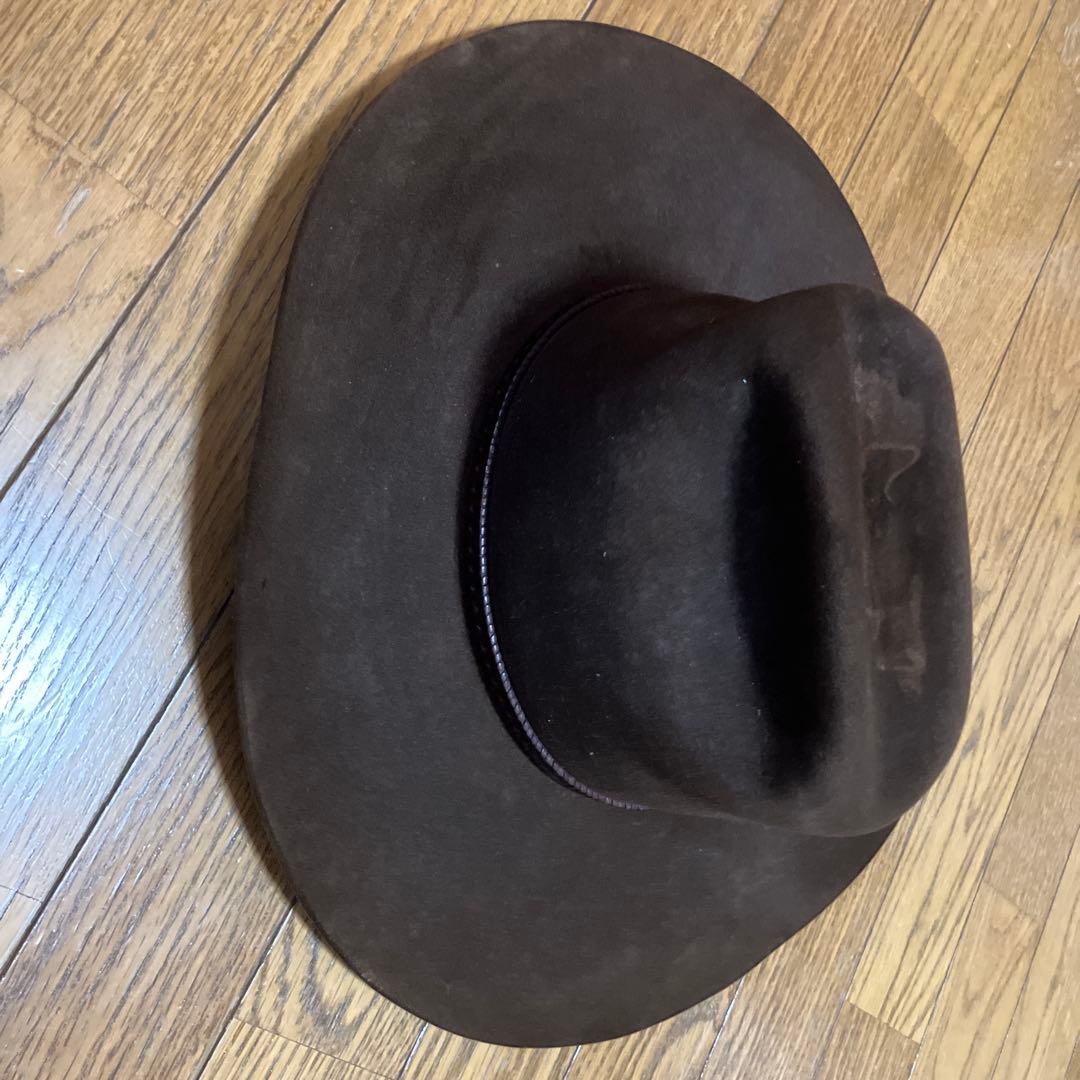 年末年始売り尽くしセール 本革スエード クラシックカウボーイハット　ブラシ付き