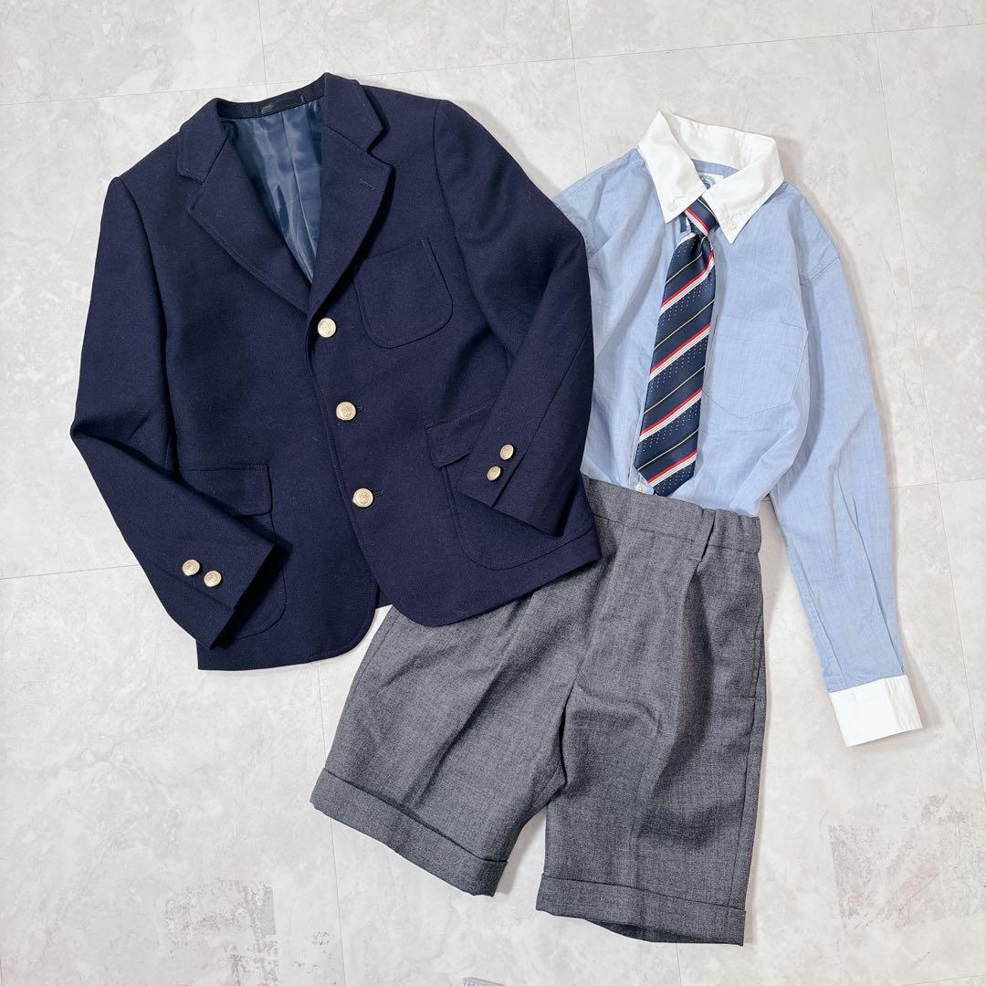 極美品★【130】J.PRESS フォーマル 4点 スーツ セット 金ボタン