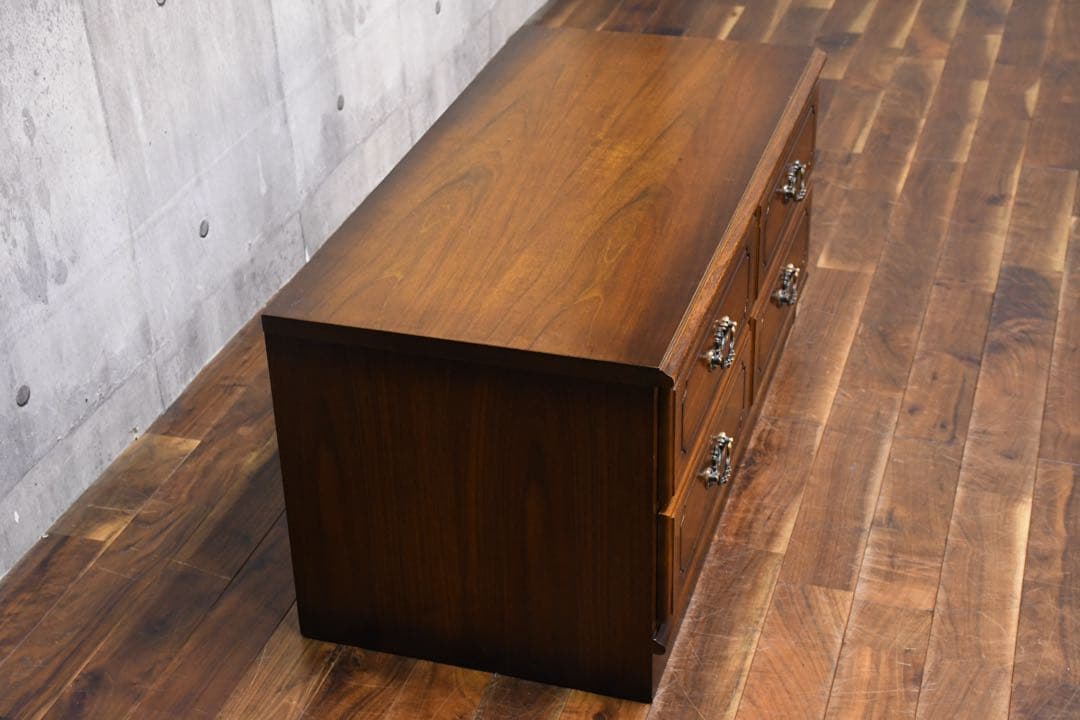 EGI64 カリモク コロニアル 2段 ローチェスト 整理タンス 引き出し