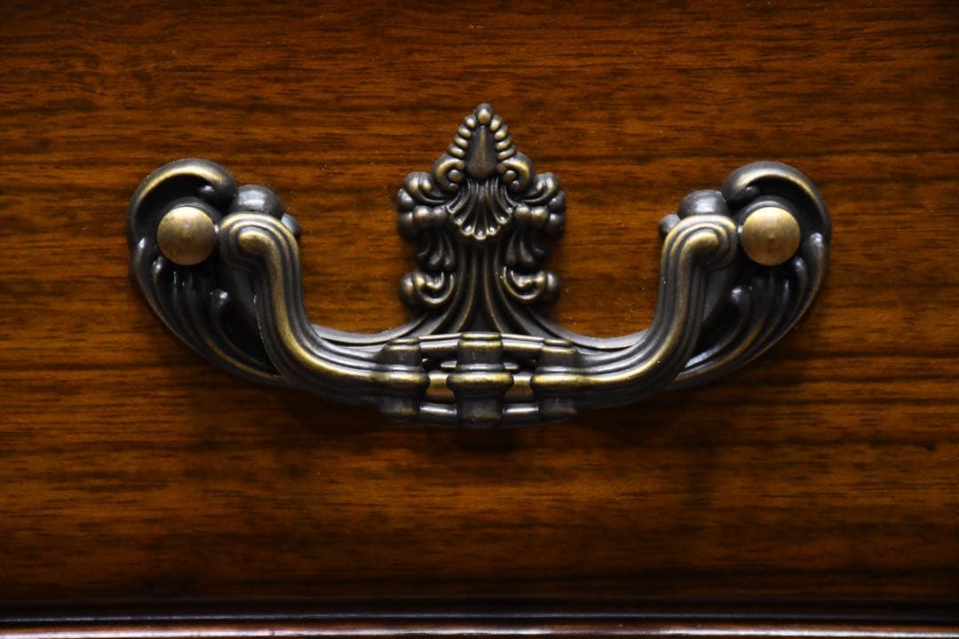 EGI64 カリモク コロニアル 2段 ローチェスト 整理タンス 引き出し