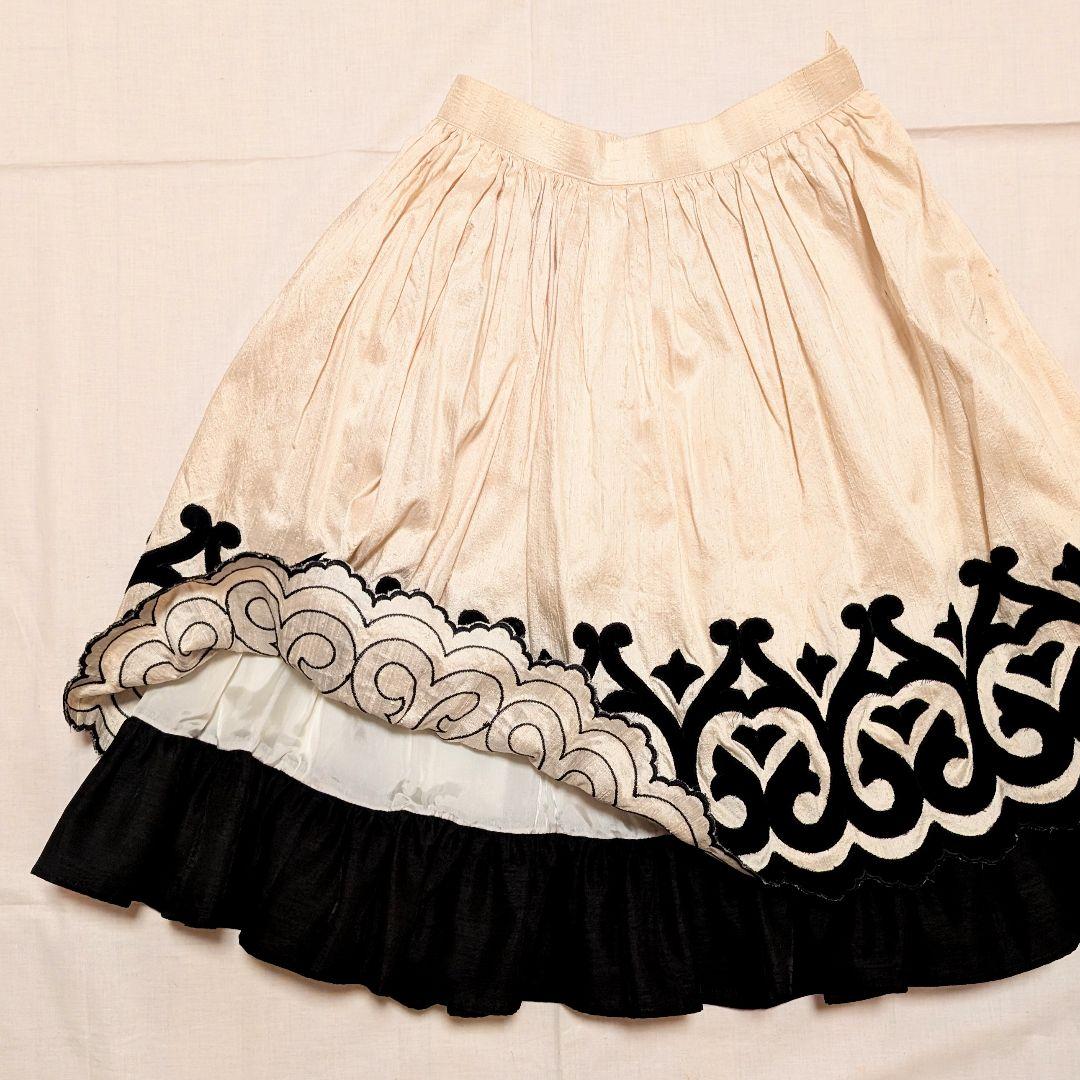 Mille fleurs ドレス ビスチェ&スカート 2ピースセット Sサイズ