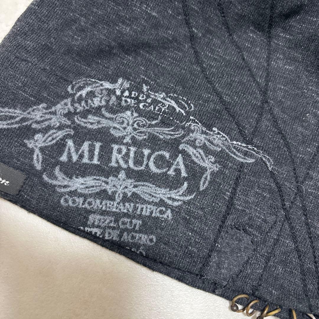 14th Addiction ビーニー ブラック ダメージ加工