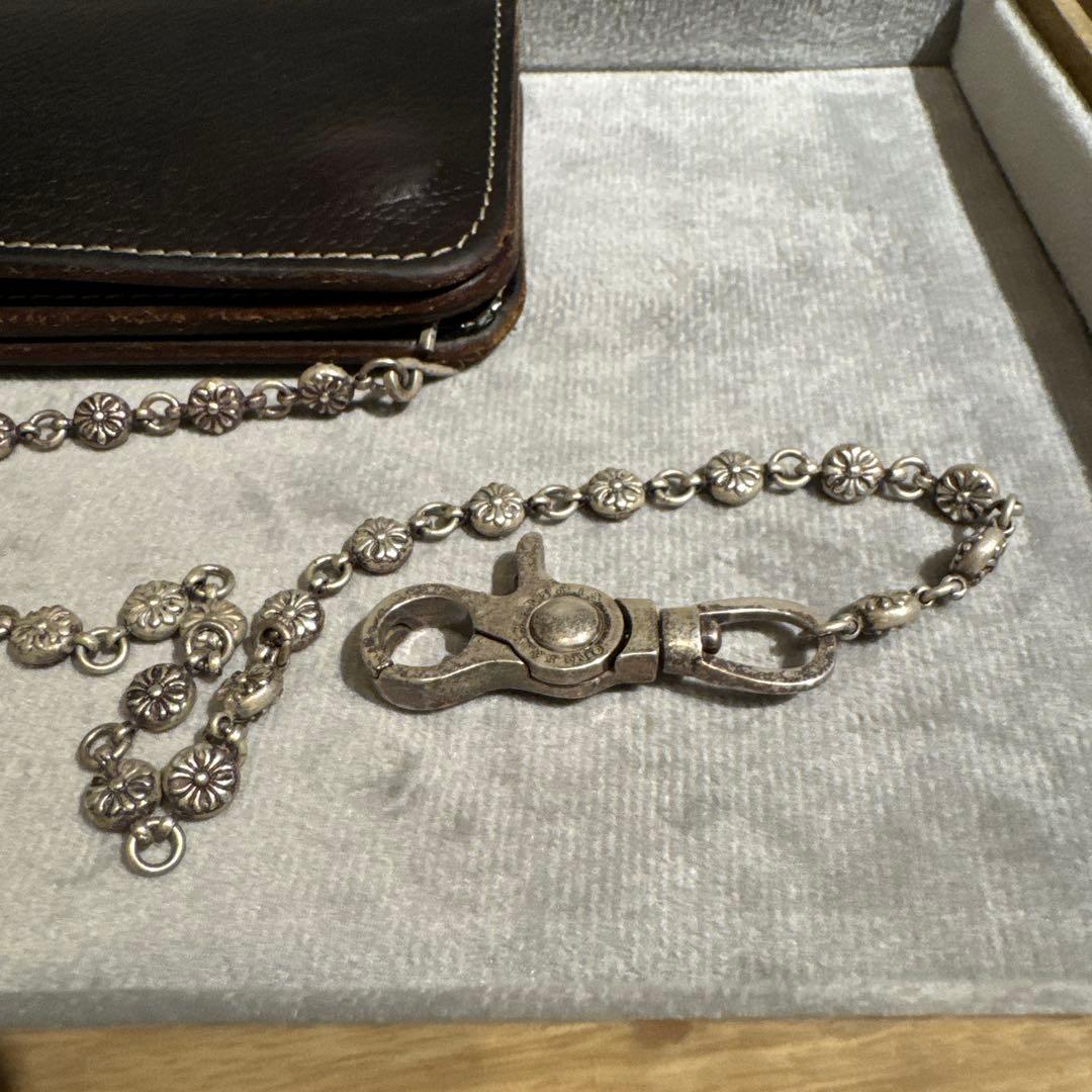 クロムハーツ調 925刻印 シルバーウォレットチェーン