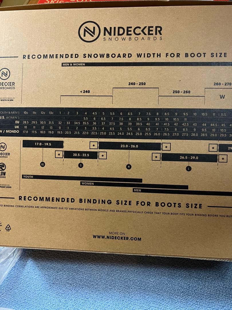 Nidecker CASCADE W ブラック 25.5cm