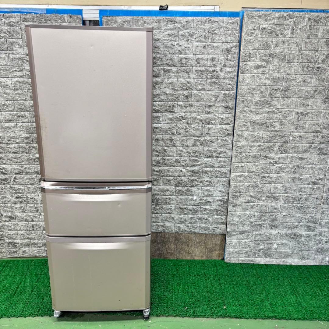 403 三菱　大型冷蔵庫　大容量335L 300L強　自動製氷　右開き　格安