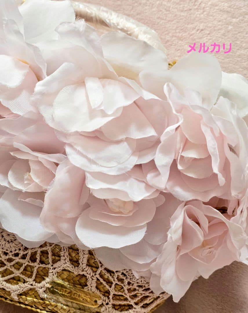 リズリサ ピンク薔薇 かごバッグ 新品未使用