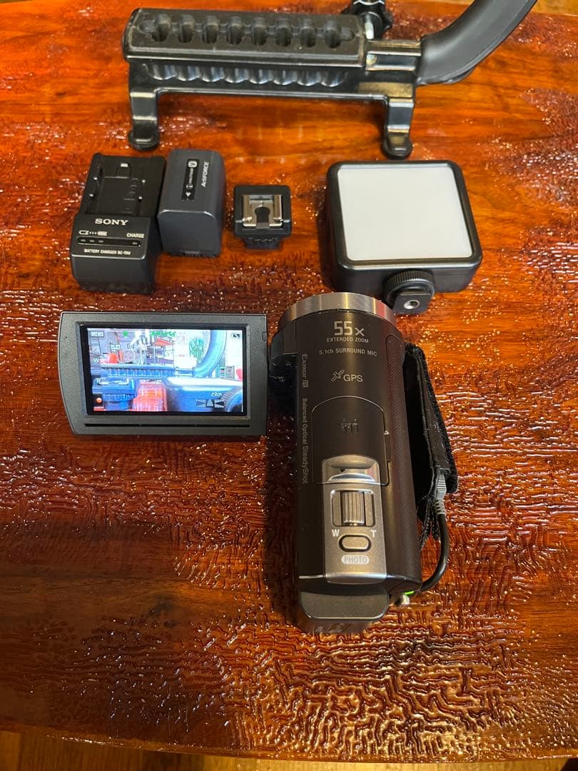 SONY HDR-cx430 55倍ズームビデオカメラ 本体と付属品　動作確認済