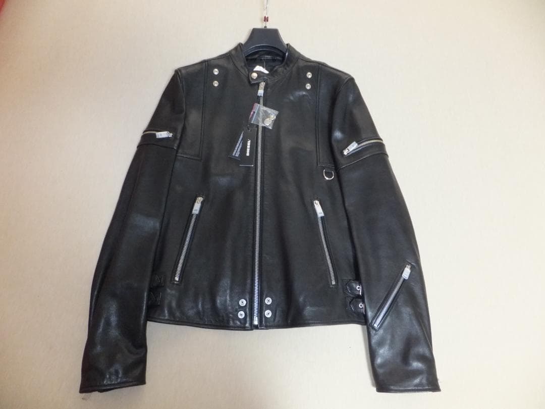DIESEL / ディーゼル　ラムレザーライダージャケット（サイズL）羊皮