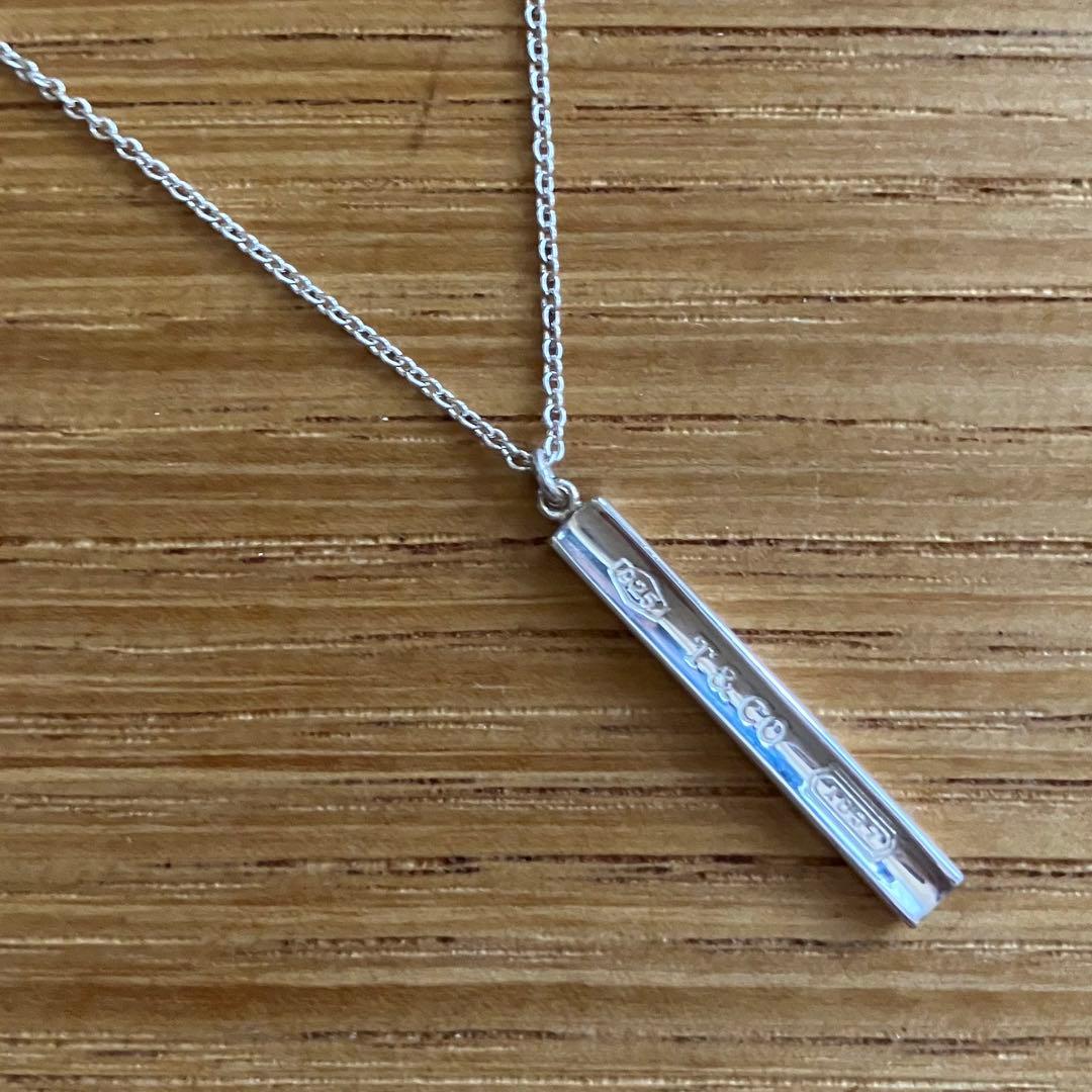 ジ*可様 TIFFANY&Co 1837 バーチャーム ネックレス シルバー