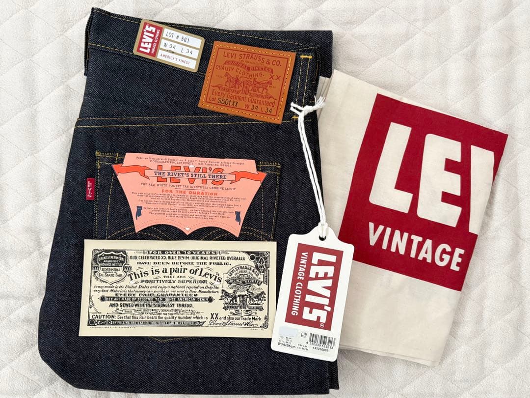 Levi's LVC 1944 S501XX 大戦モデル W34