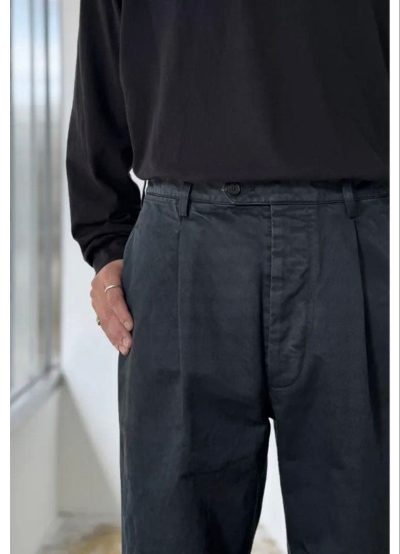 パンツ <AURALEE> PRODUCT DYED FINX CHINO PANTS