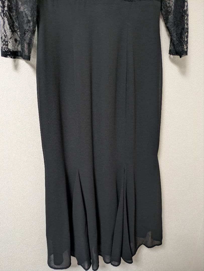 PourVousプールヴー/レースハイウエスト切替えマーメイドワンピース ドレス