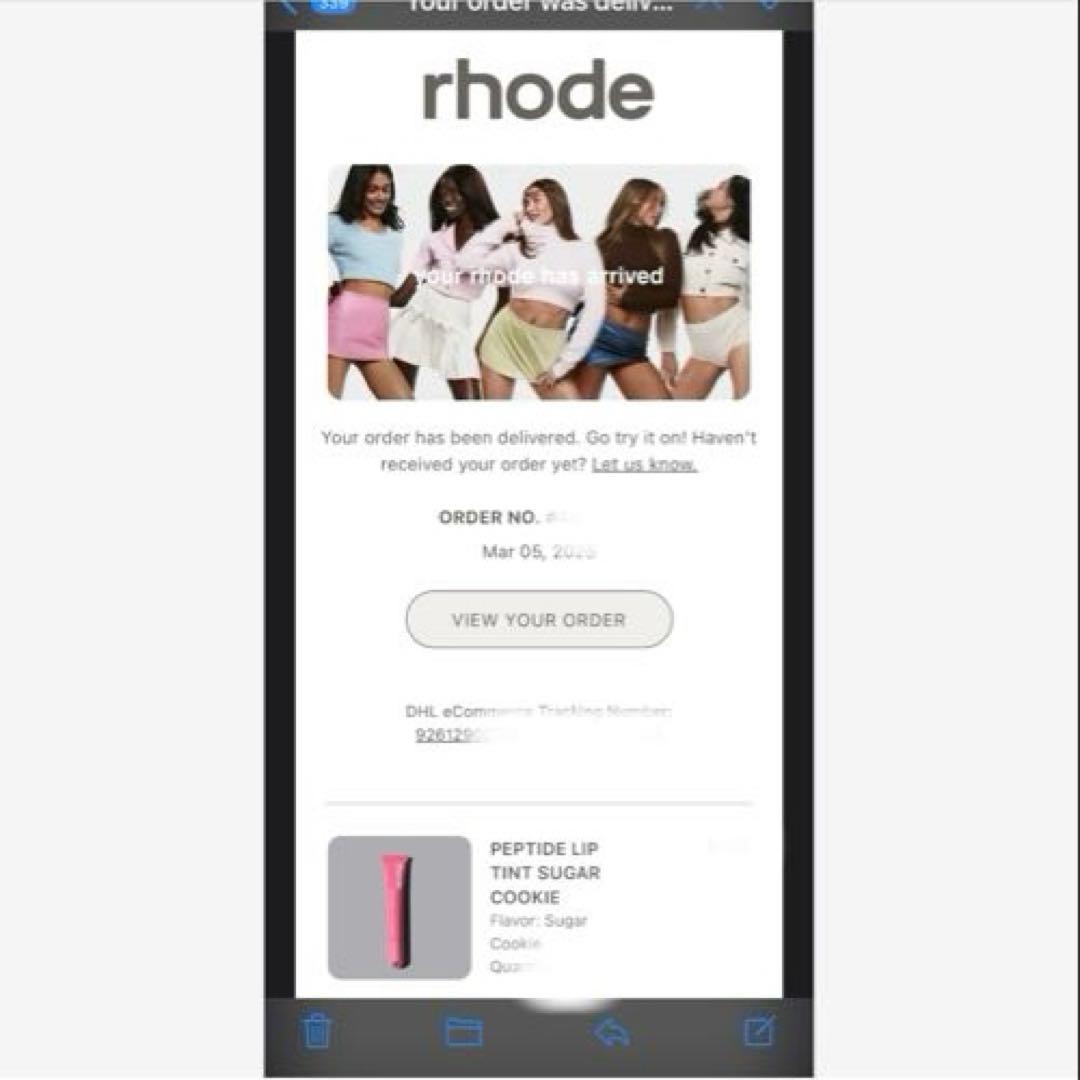 RHODEヘイリー限定シュガークッキーリップティント2本セット