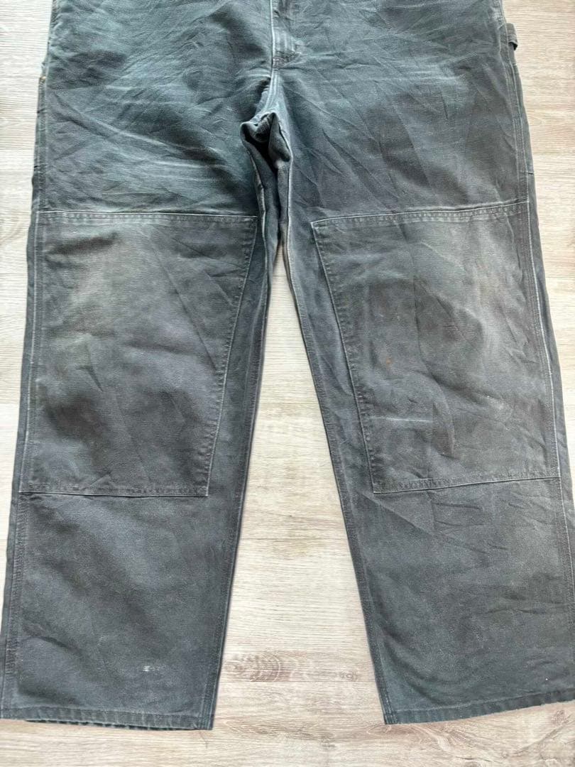 43 Carhartt オーバーオール ダブルニー ブラック フェード 00s