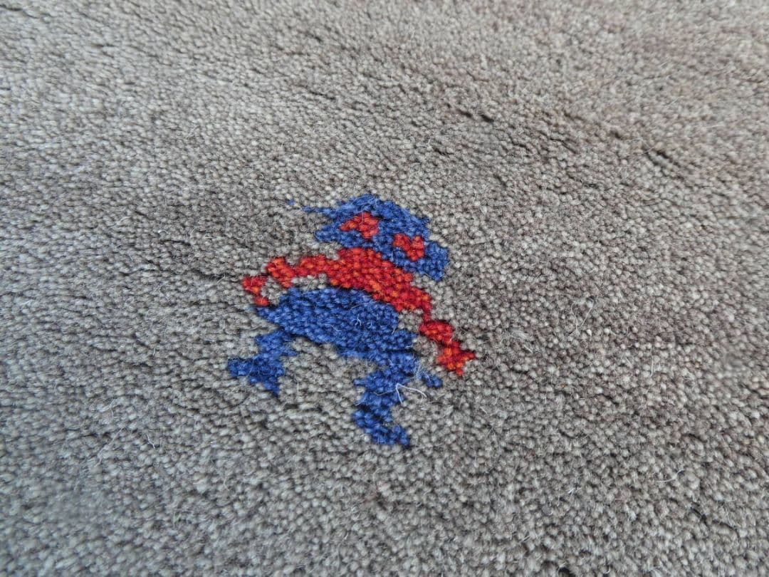 ⏰️タイムセール⏰️　142×73cm　ギャッベ　手織り　　民族ギャッベ　ラグ