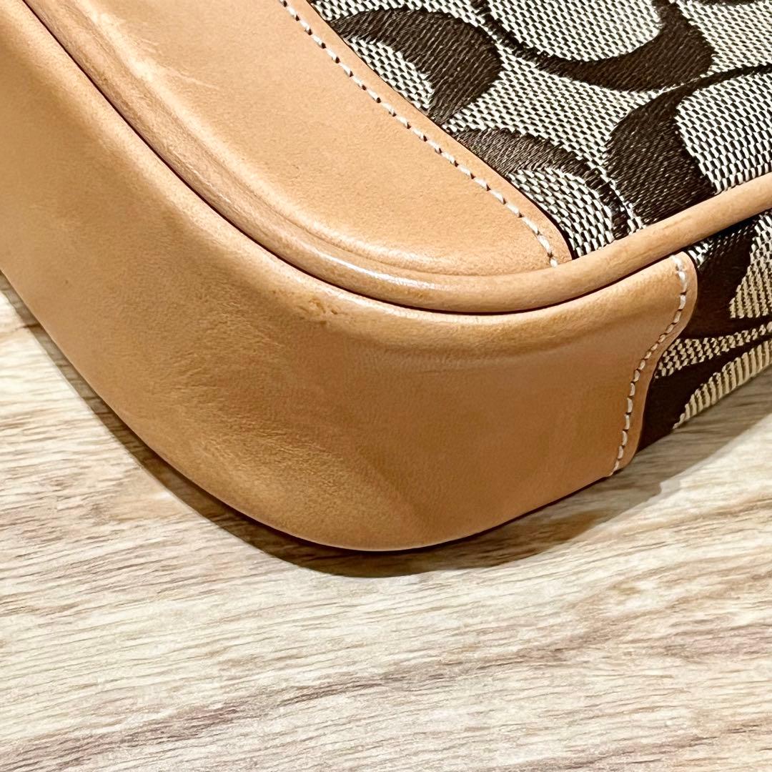 極美品　コーチ　6094 アクセサリーポーチ　シグネチャー　キャンバス