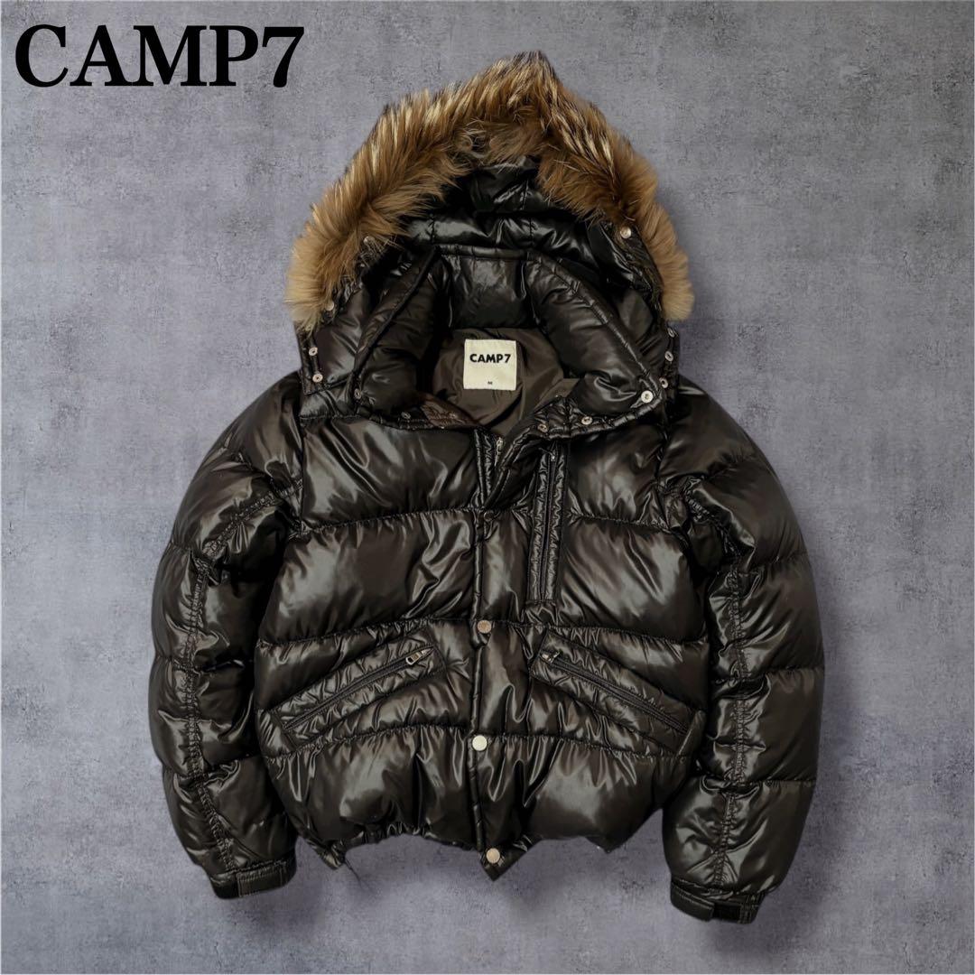 CAMP7 ダウンジャケット M 短丈 Y2K ファー付 お兄系　ギャル男