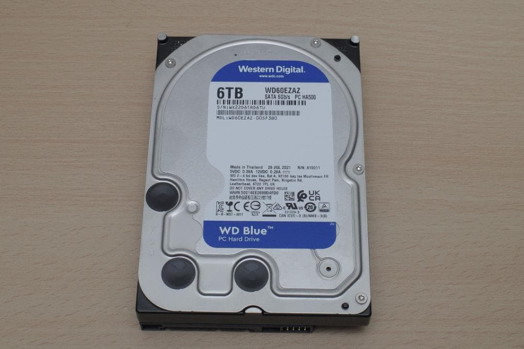 内蔵型ハードディスクドライブ Western Digital WD60EZRZ HDD 6TB