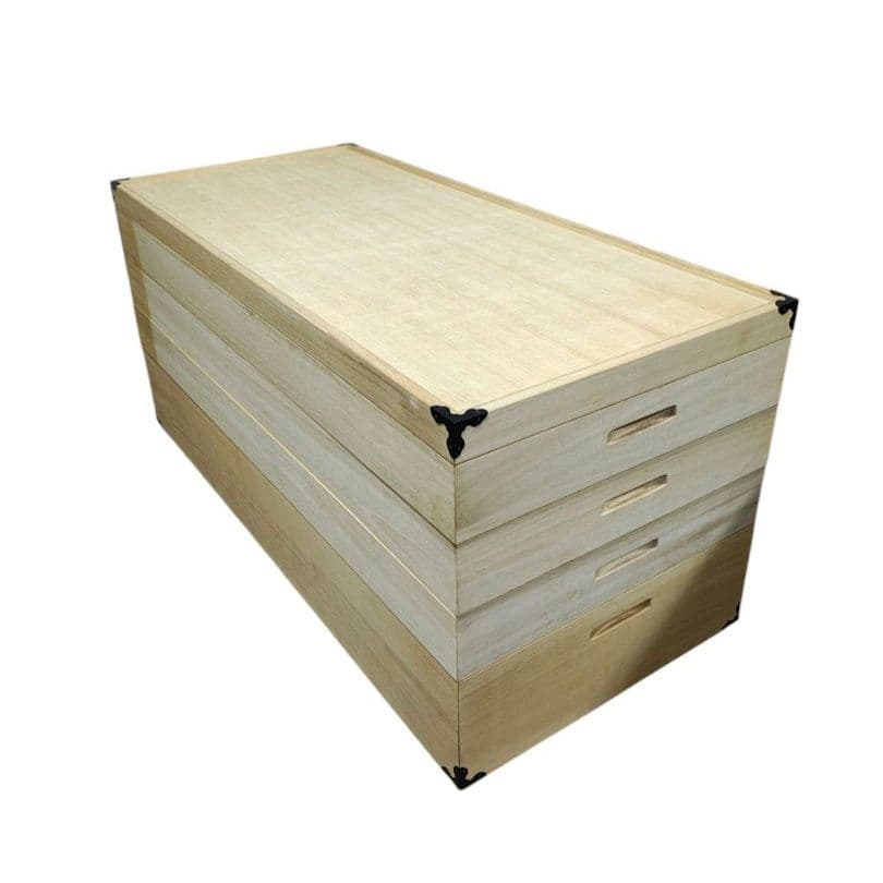 ★美品★ 桐箱 衣装箱 衣装ケース 桐ケース 4段 大.小