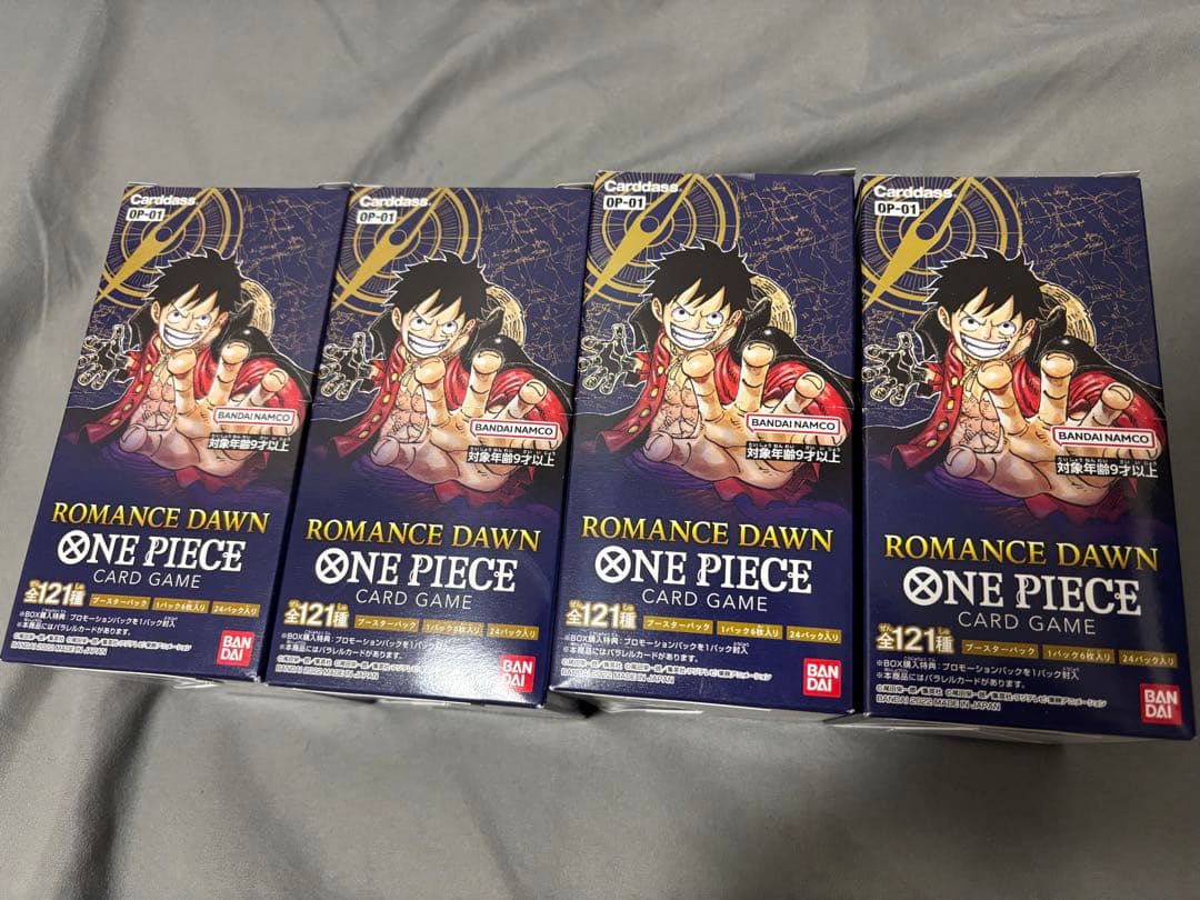 ワンピースカード　ROMANCE DAWN 未開封BOX ４個セット　おまけ付き