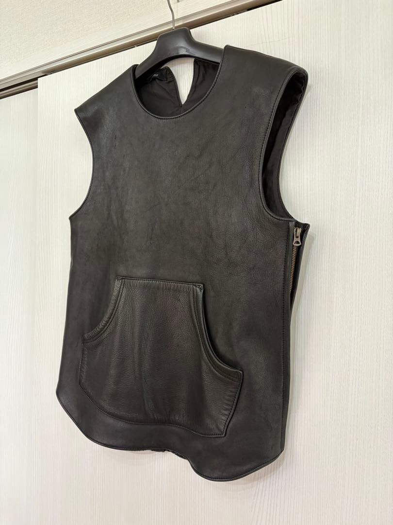 johnbull ジョンブル　ホースレザーベスト　黒　品番12401