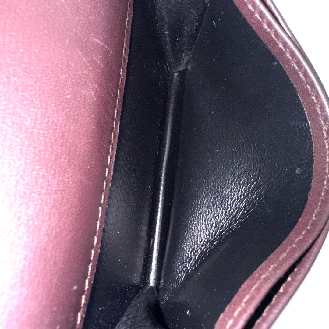 良品✨サンローラン　カードケース　名刺入れ　二つ折り財布　YSL　ブラウン