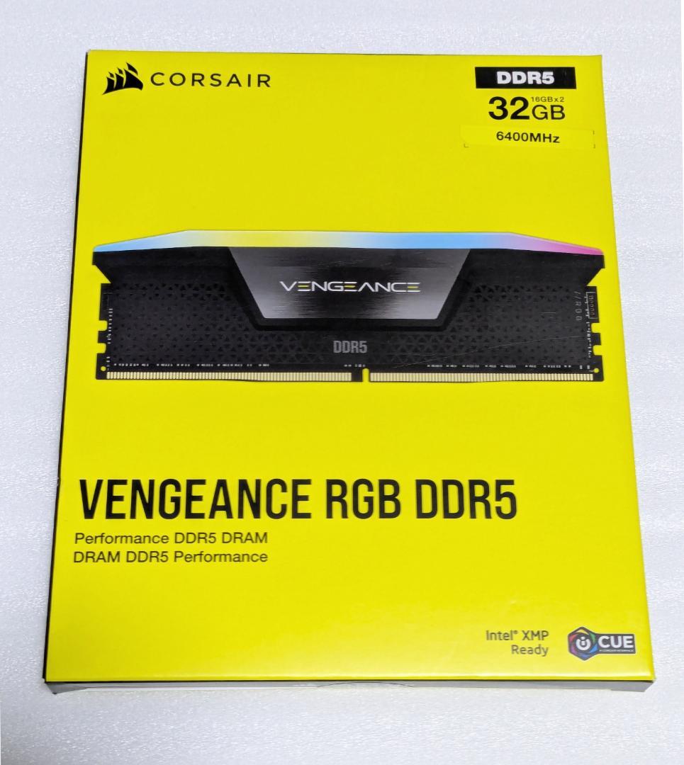 DDR5-6400MHz 32GB PCメモリ RGB