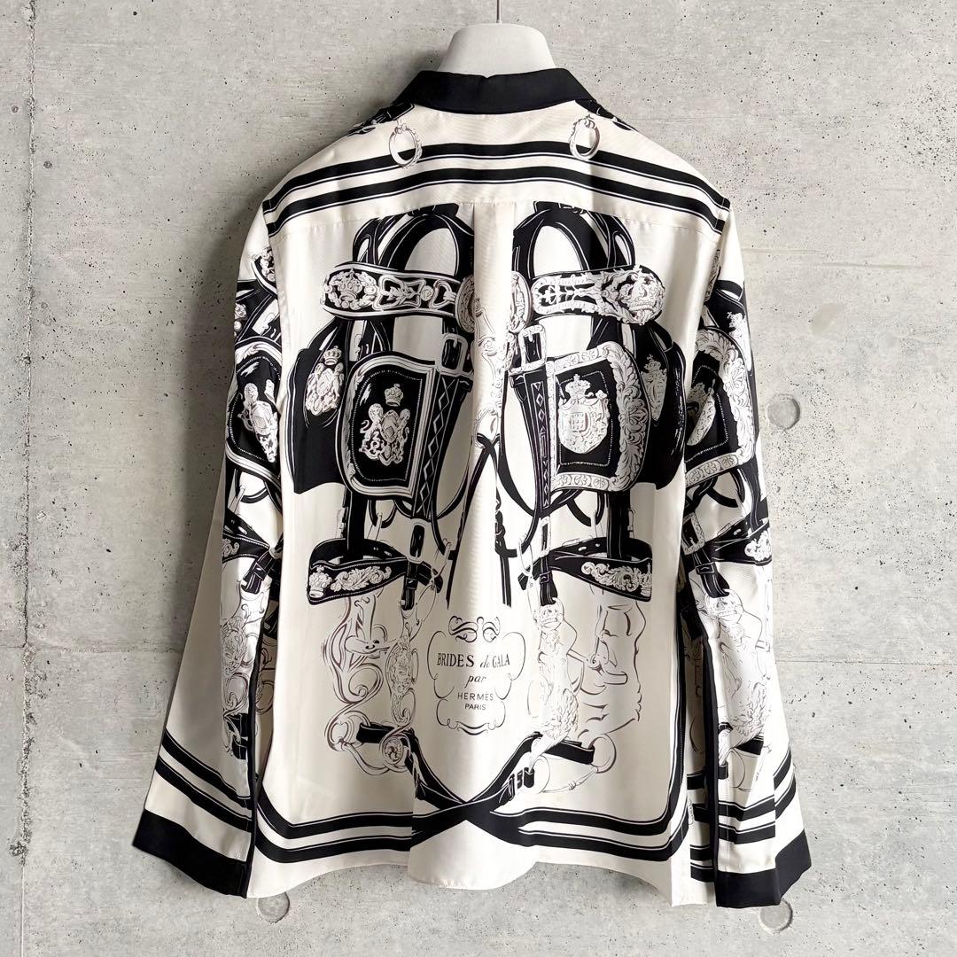 HERMES BRIDES de GALA シルクシャツ 40