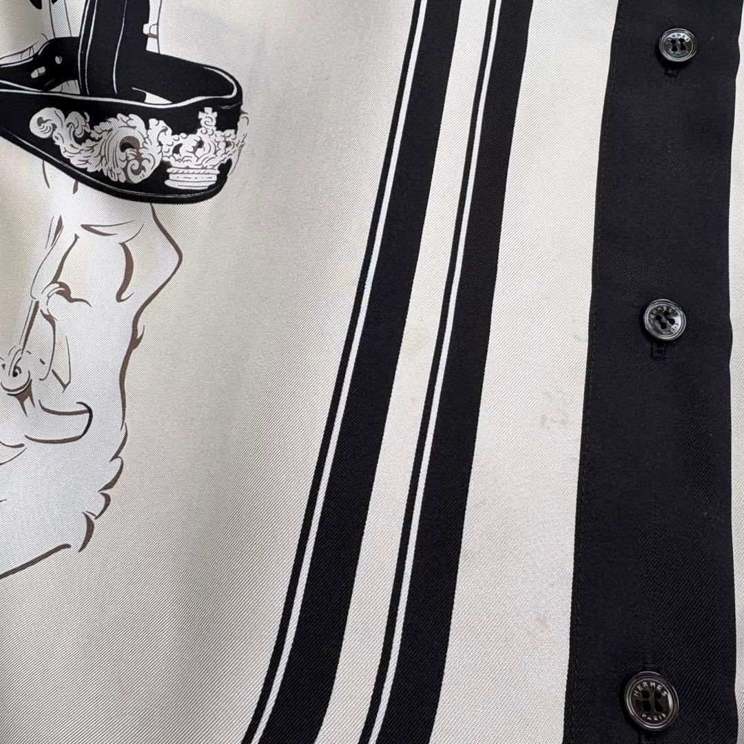 HERMES BRIDES de GALA シルクシャツ 40