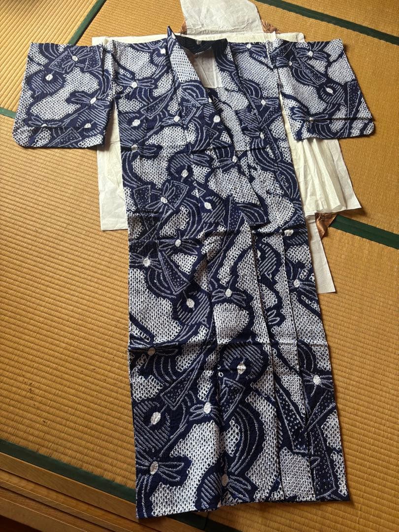 値下げしました　浴衣　　総絞り　未使用品