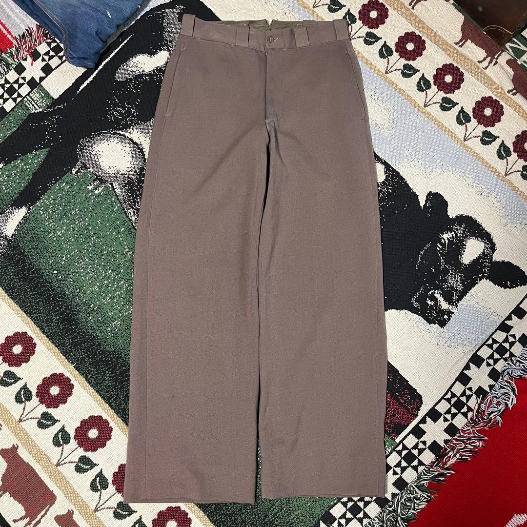 め*ん様 40s 50s ウィップコード ヴィンテージ ワークパンツ レーヨン