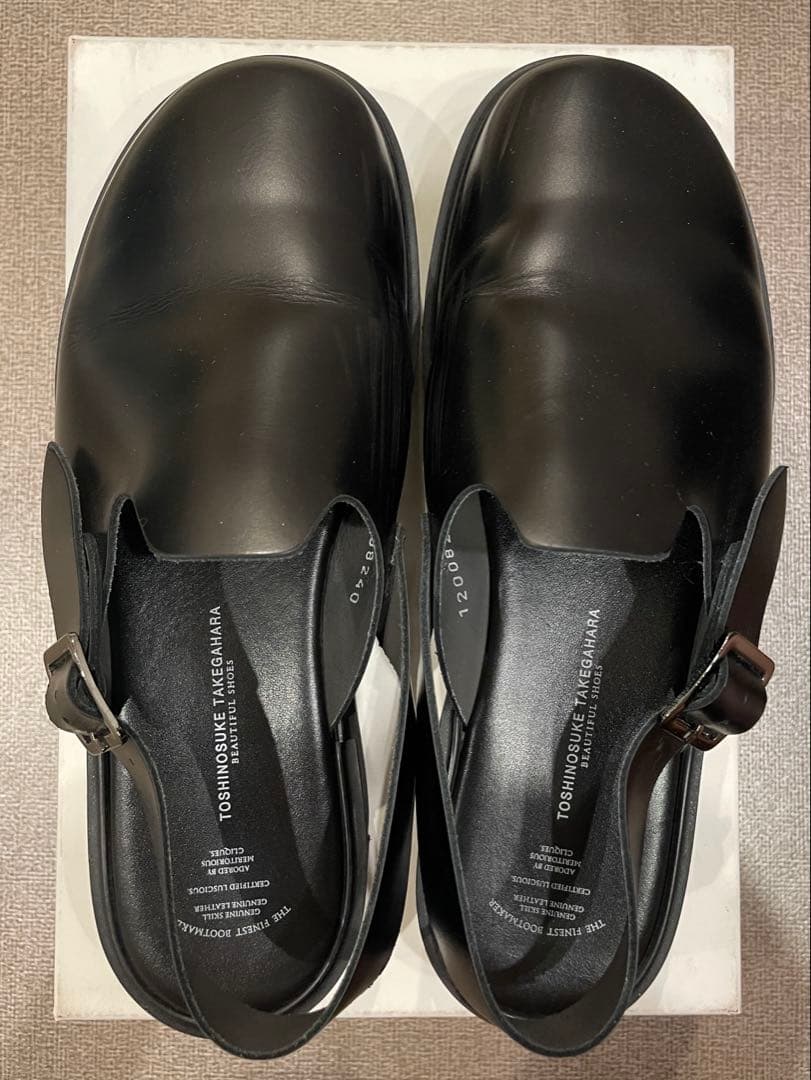 Beautiful Shoes 厚底レザーサンダル【24センチ】