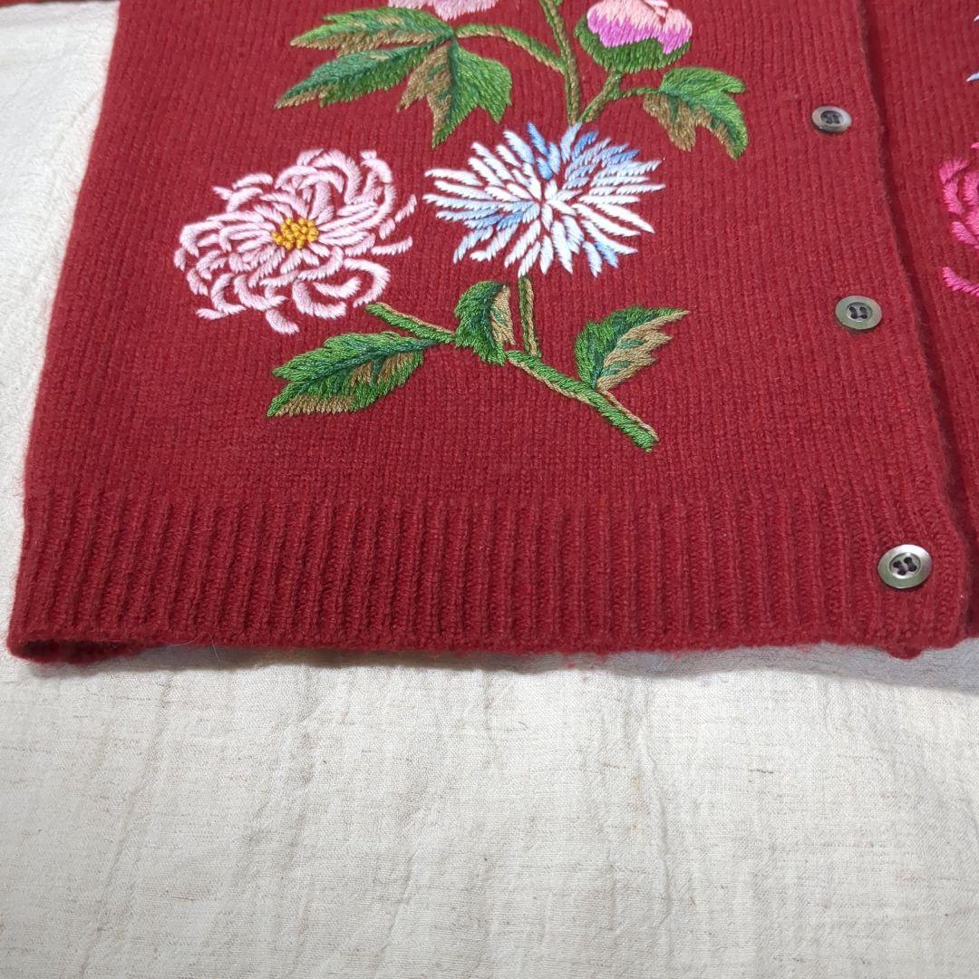 KEITA MARUYAMA ケイタマルヤマ 刺繍 カーディガン 90's ラム