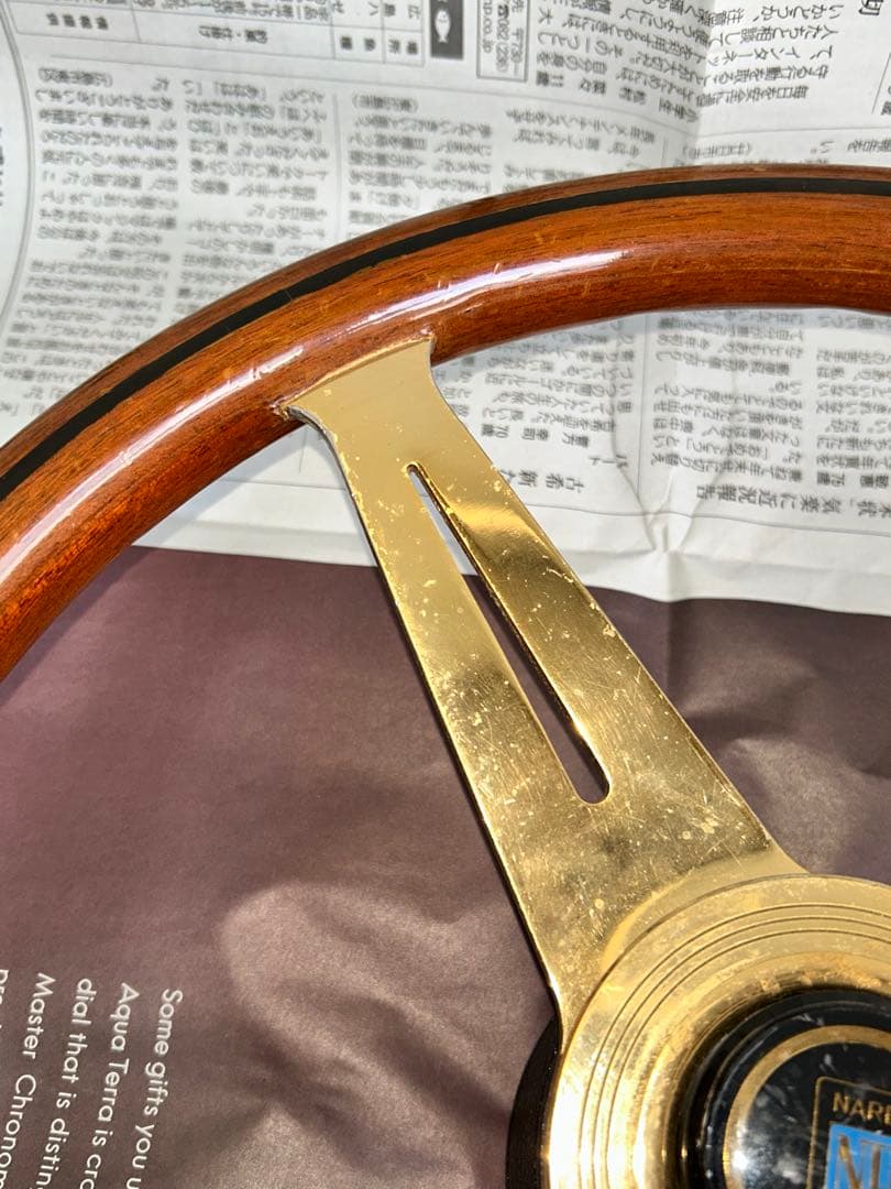 【希少品】NARDI トルク ステアリングホイール　ゴールド
