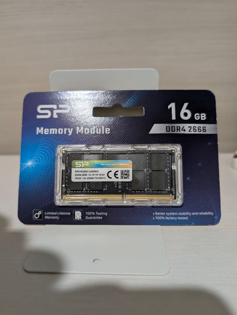 SP 16GB DDR4 2666MHz メモリモジュール