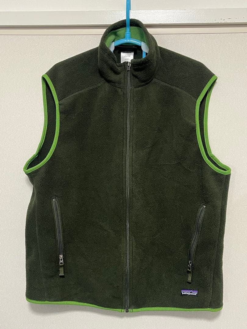 Patagonia フリースベスト ダークグリーン　L シンチラ
