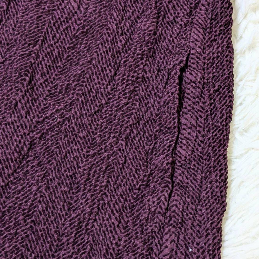 イッセイミヤケ 2025年モデル ロングワンピース ボルドー フリーサイズ