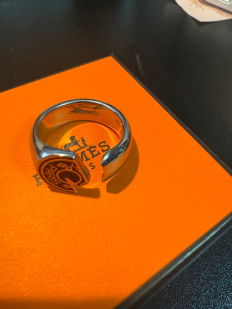 Hermès カルーゼルリング サイズ60(日本約20) 箱 購入証明書 袋付き