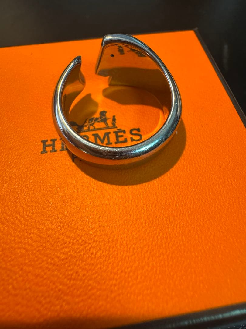 Hermès カルーゼルリング サイズ60(日本約20) 箱 購入証明書 袋付き