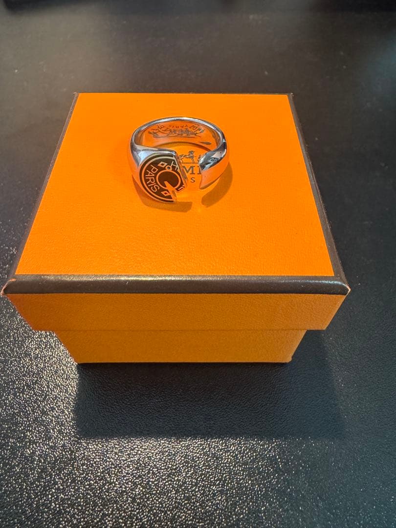 Hermès カルーゼルリング サイズ60(日本約20) 箱 購入証明書 袋付き