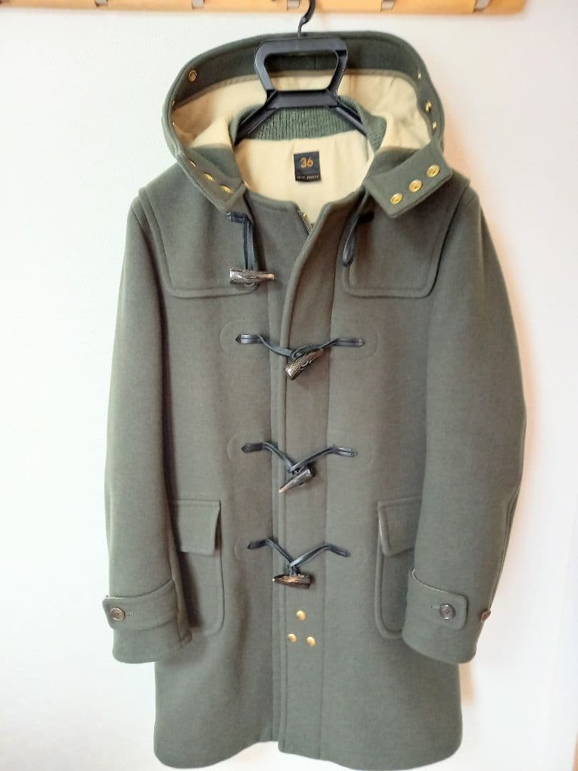 値引き❗　SCYE BASICS オリーブ ダッフルコート S 日本製　美品