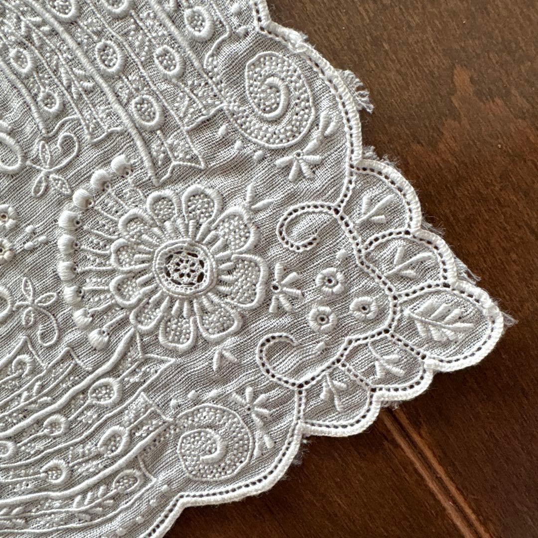 SWATOW ハンカチ　汕頭　手刺繍　鳳凰　スワトウ　花柄　ヴィンテージ