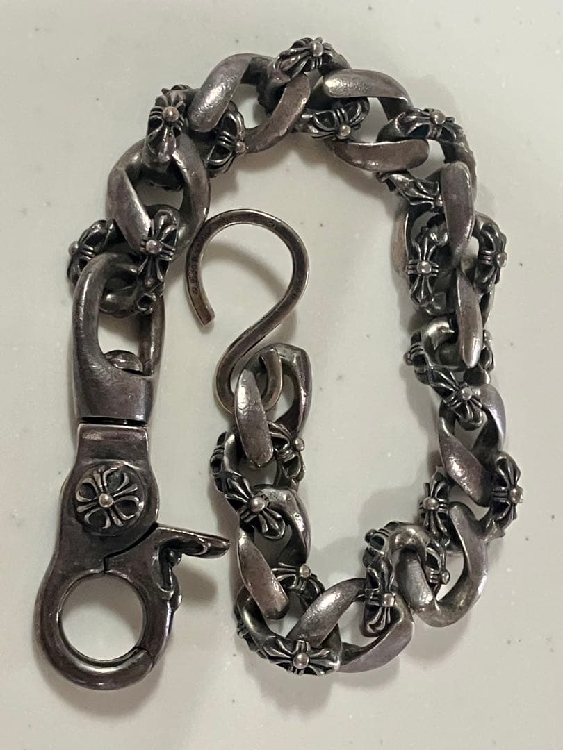 ぷ*ぴ様 シルバー925 S字フック付き　ウォレットチェーン　検索クロムハーツ