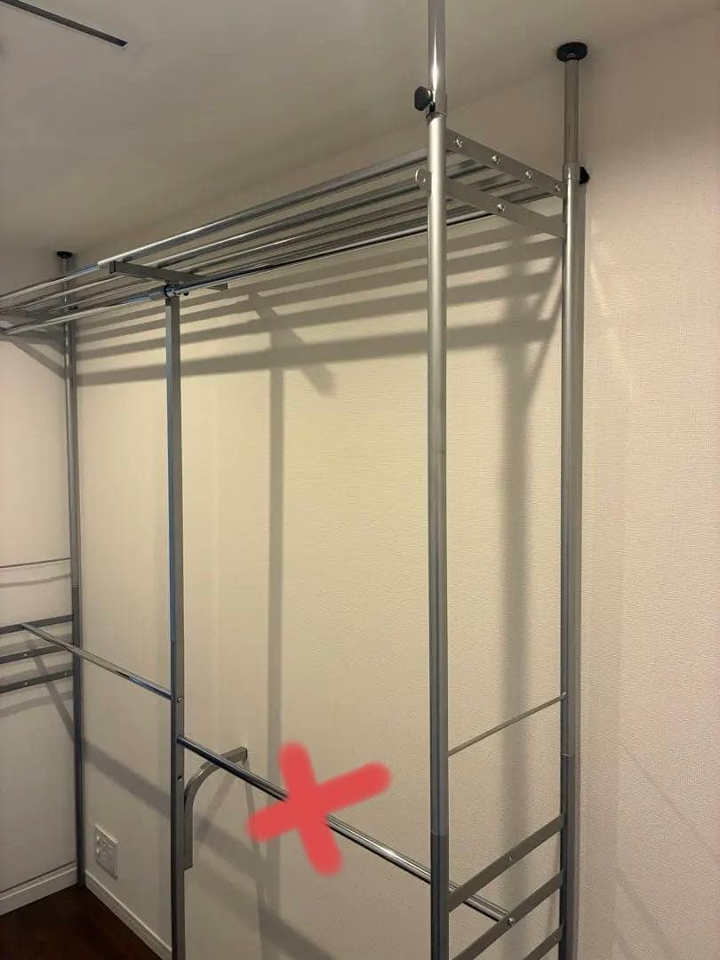 ウォークイン突っ張りハンガー ハイタイプ高さ218cm～280cm