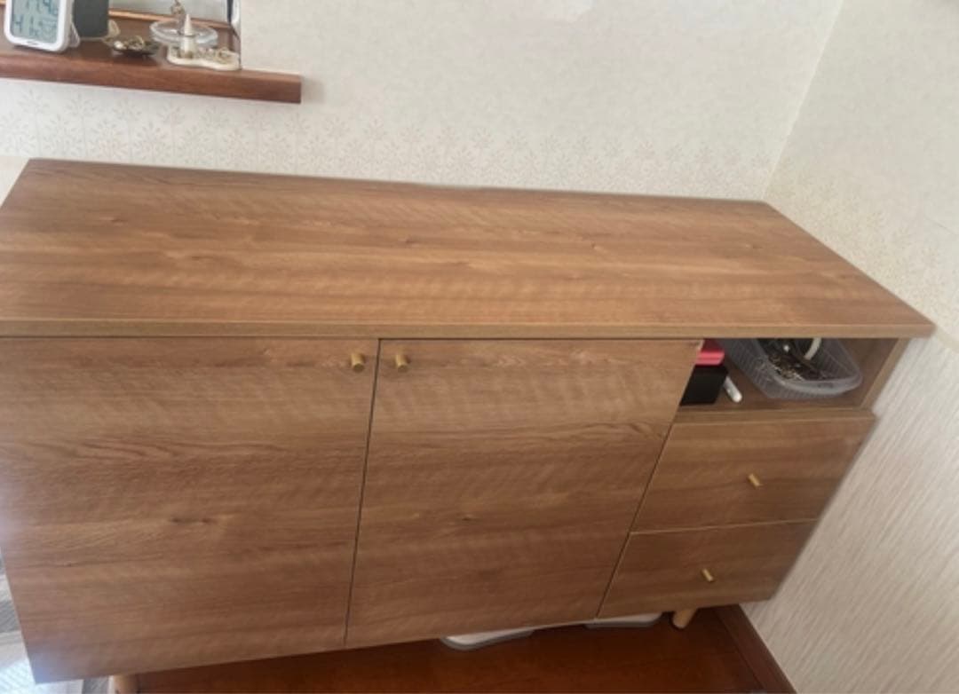 都内送料無料 LOWYA ロウヤ キャビネット 日本製 木製