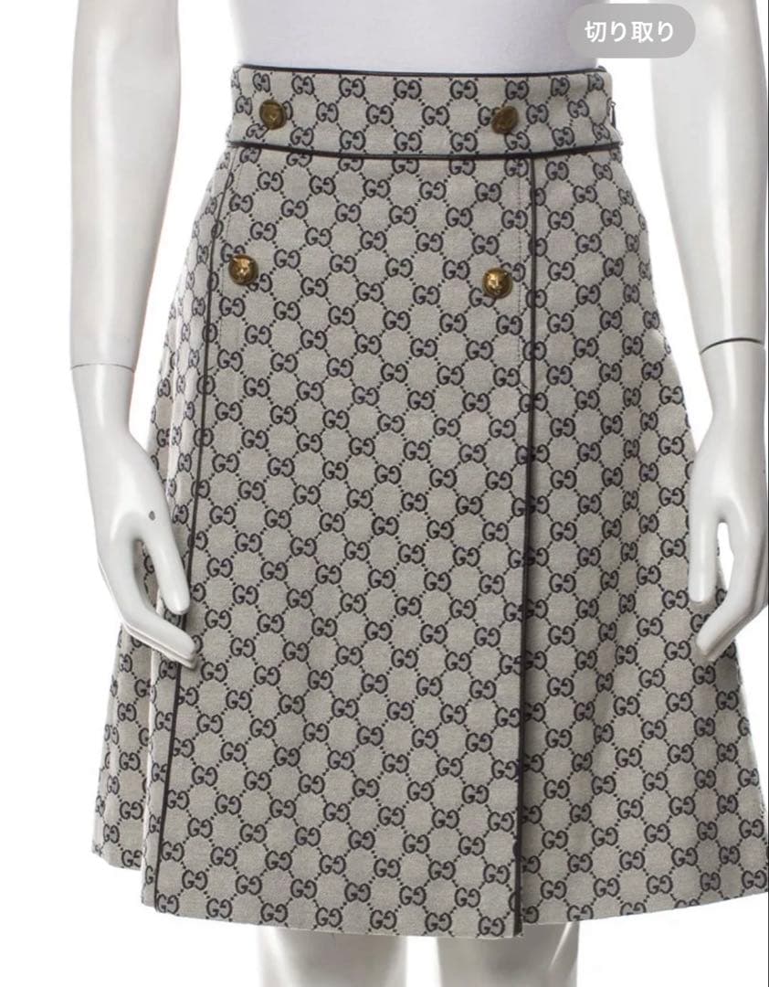 GUCCI 膝丈 Aラインスカート