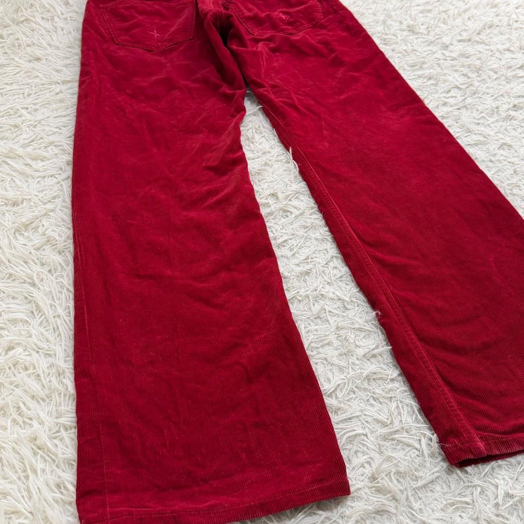 16082✨美品✨ルイヴィトン コーディロイパンツ　赤 レッド 40